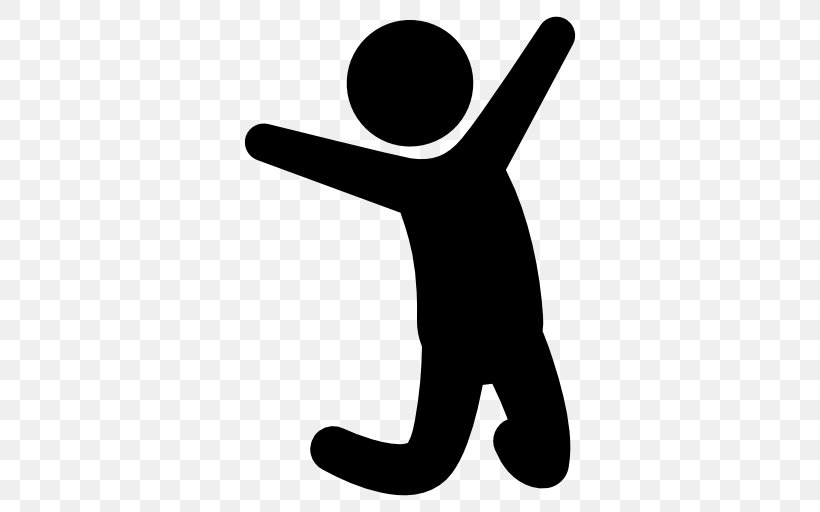 Jumping, PNG, 512x512px, Jumping, Black And White, Child, Exercise, Finger Download Free