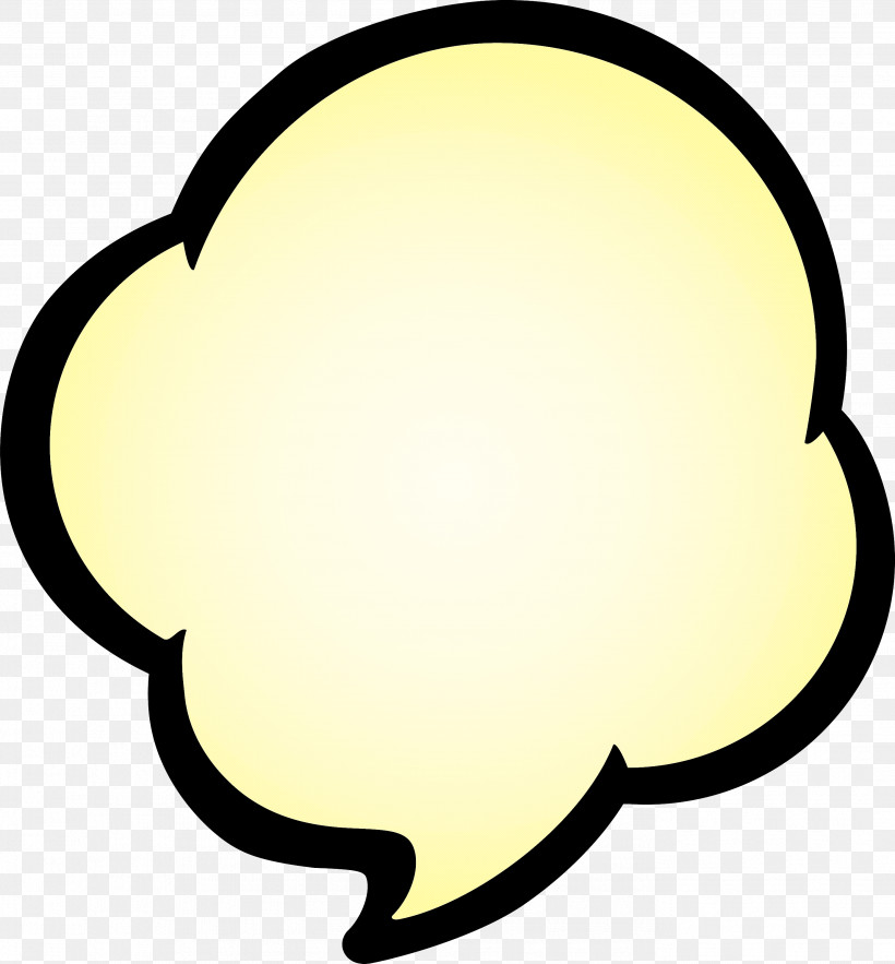 Thought Bubble Speech Balloon, PNG, 2783x3000px, Thought Bubble, Speech Balloon, Yellow Download Free