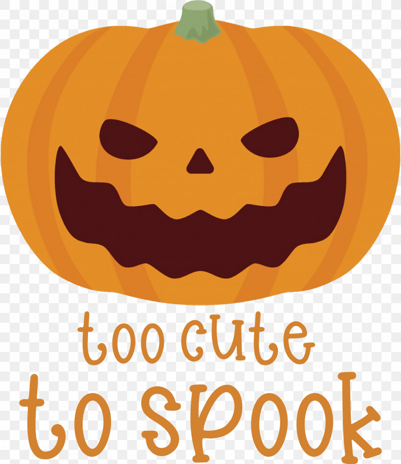 Halloween Too Cute To Spook Spook, PNG, 2591x3000px, Halloween, Cartoon, Fruit, Happiness, Jackolantern Download Free