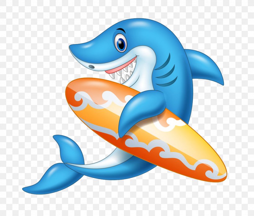 Shark Cartoon Surfboard Illustration, PNG, 1024x874px, Shark, Cartoon, Dolphin, Drawing, Fish Download Free