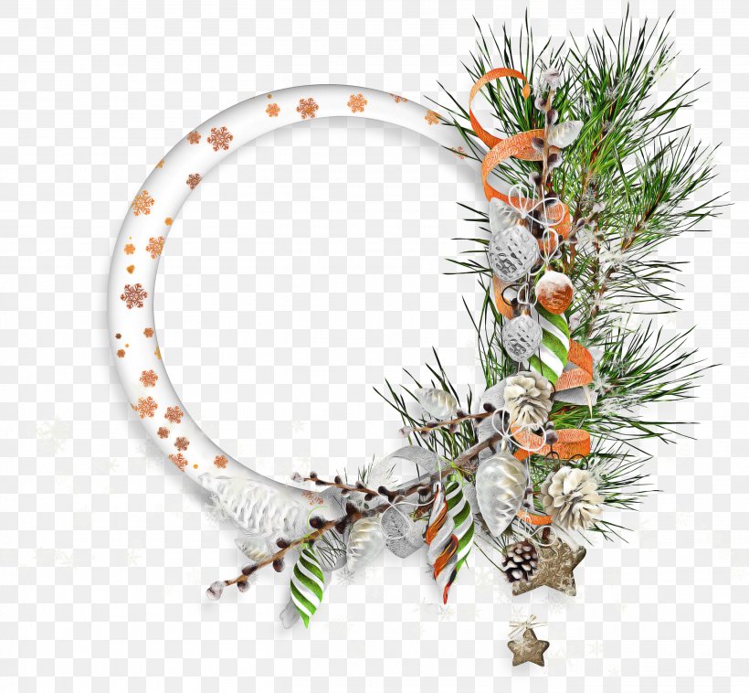 Christmas Ornament, PNG, 2718x2514px, Christmas Ornament, American Larch, Branch, Christmas Day, Christmas Decoration Download Free