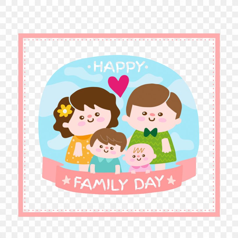 Family Euclidean Vector Parent, PNG, 1000x1000px, Family, Area, Child, Greeting Card, Happiness Download Free