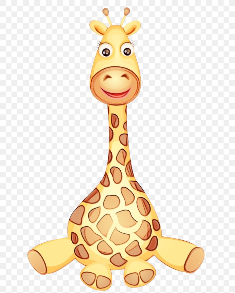 Giraffe Giraffidae Clip Art Cartoon Animal Figure, PNG, 648x1024px, Watercolor, Animal Figure, Cartoon, Giraffe, Giraffidae Download Free
