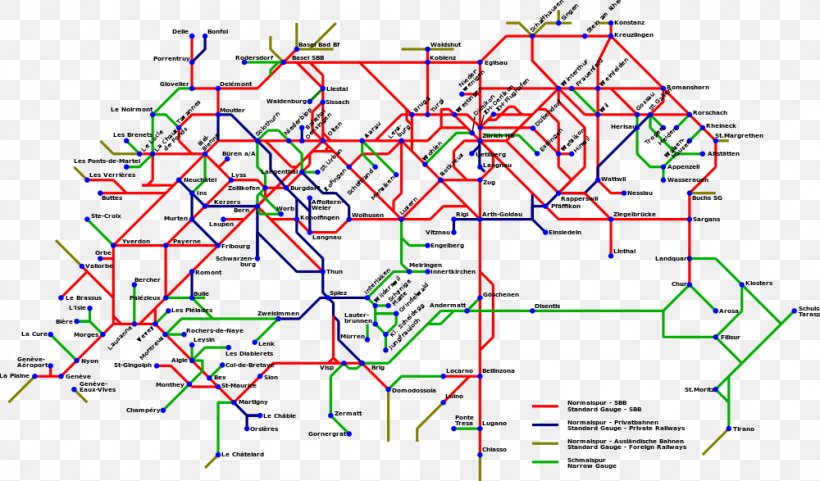 SBB Rail Map