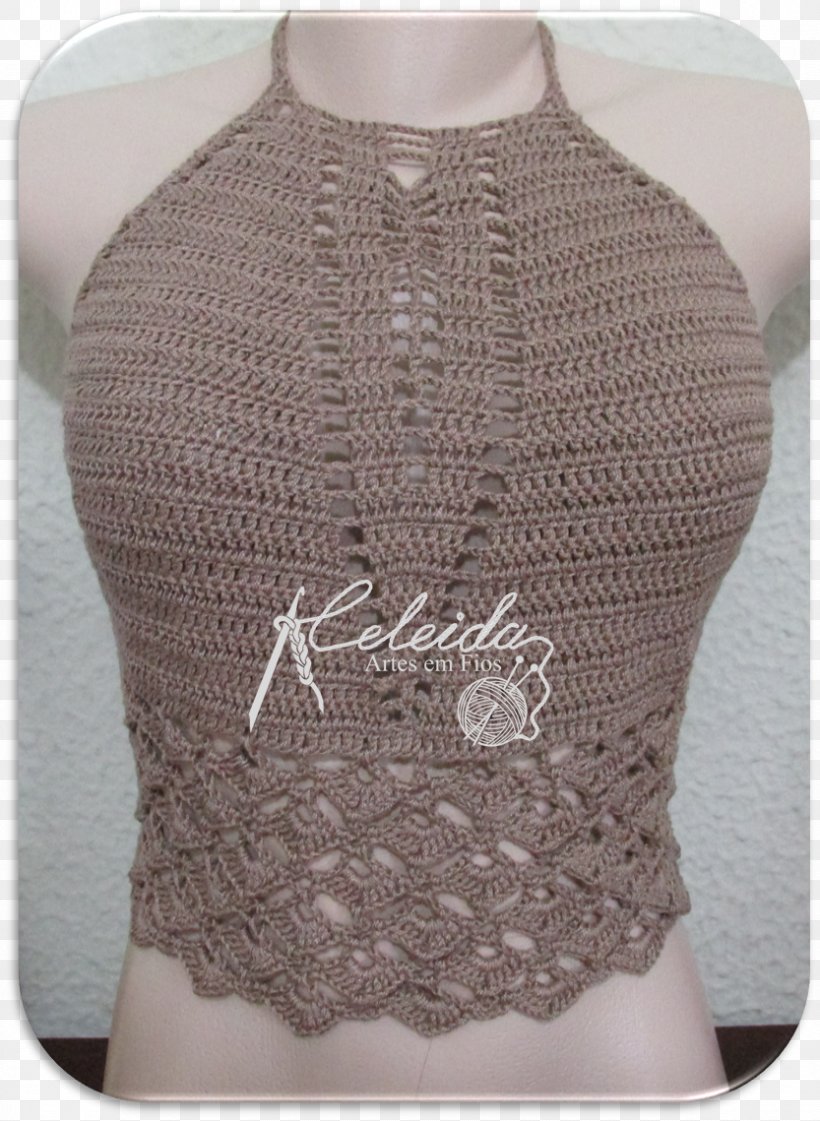 Crochet Sleeve Tube Top Hand-Sewing Needles Dress, PNG, 833x1139px, Crochet, Beige, Blogger, Blouse, Bolero Download Free