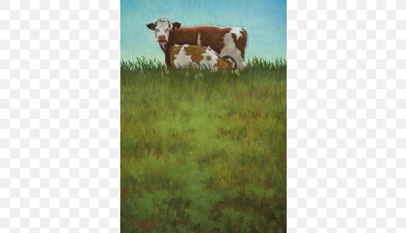 Dairy Cattle Pastel Calf Painting, PNG, 550x471px, Dairy Cattle, Animal, Art, Art Museum, Calf Download Free