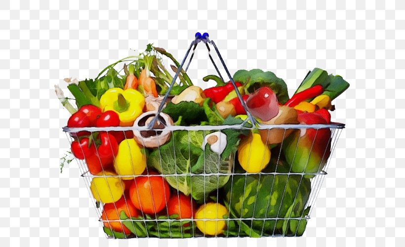 Natural Foods Vegetable Food Fruit Plant, PNG, 600x500px, Watercolor, Basket, Flower, Food, Fruit Download Free