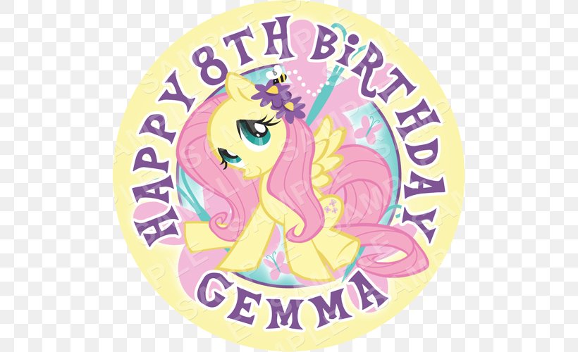 Fluttershy Rainbow Dash Sunset Shimmer Pony Cutie Mark Crusaders, PNG, 500x500px, Fluttershy, Area, Birthday, Birthday Cake, Cake Download Free