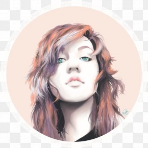 Selfportrait - Nose Hair Coloring Eyebrow Eyelash Forehead PNG