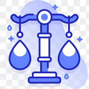Water Balance - Blue Balance Scale Symbol PNG