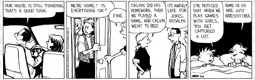Calvin And Hobbes The Complete Calvin & Hobbes Comics, PNG, 7700x2438px, Calvin And Hobbes, Art, Bill Watterson, Black, Black And White Download Free