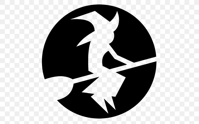 Flight Witch Icon, PNG, 512x512px, Flight, Black And White, Logo, Monochrome, Monochrome Photography Download Free