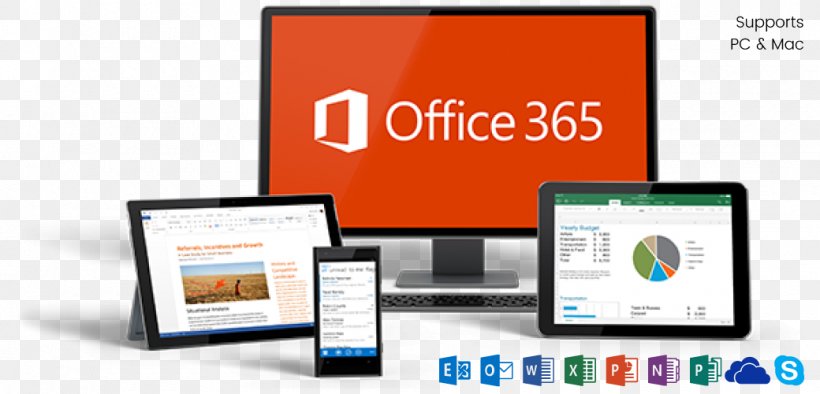 Office 365 Microsoft Office Microsoft Corporation Business Microsoft Word, PNG, 1040x500px, Office 365, Brand, Business, Communication, Company Download Free