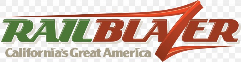 California's Great America RailBlazer Logo Roller Coaster Rocky Mountain Construction, PNG, 2562x665px, Watercolor, Cartoon, Flower, Frame, Heart Download Free