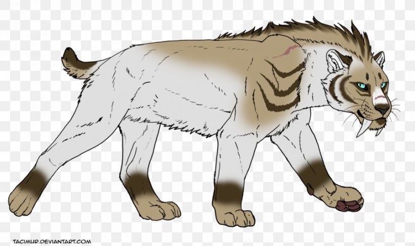Saber-toothed Cat Tiger Lion Felidae, PNG, 900x535px, Cat, Animal, Animal Figure, Artwork, Big Cats Download Free