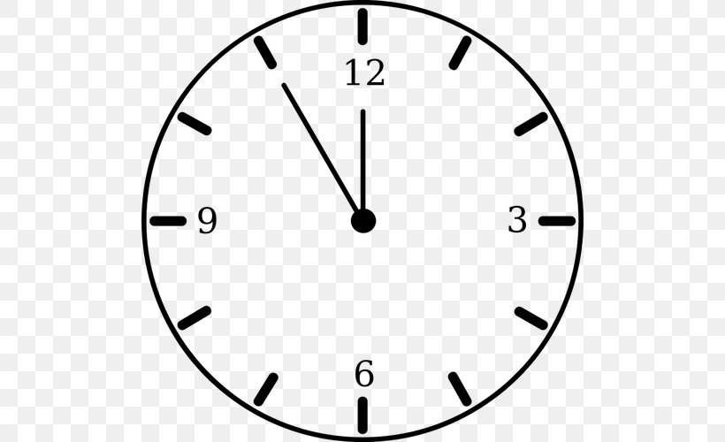 Alarm Clocks Clip Art, PNG, 500x500px, Clock, Alarm Clocks, Area, Black And White, Clock Face Download Free