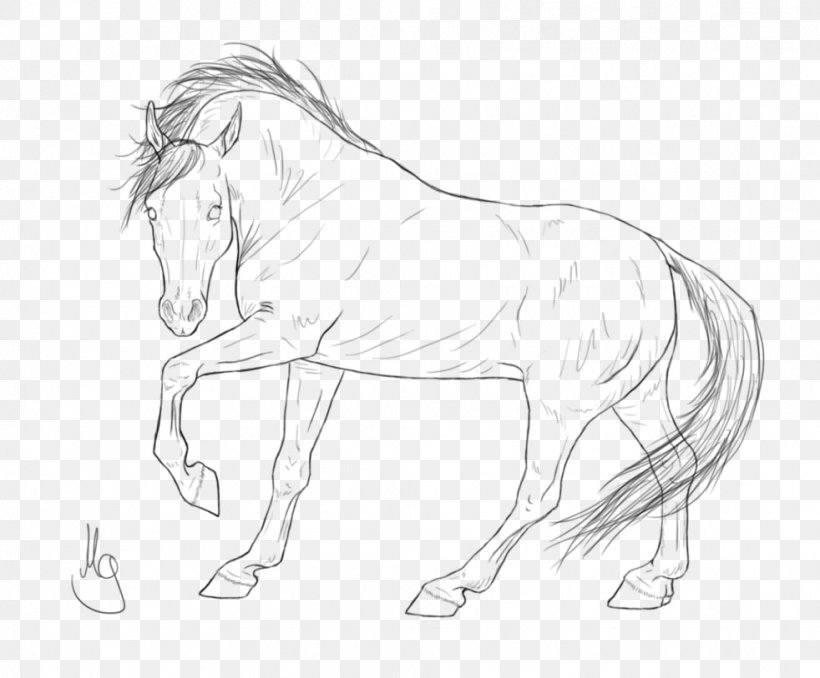 Mane Halter Mustang Stallion Rein, PNG, 982x813px, Mane, Animal Figure, Arm, Artwork, Black And White Download Free