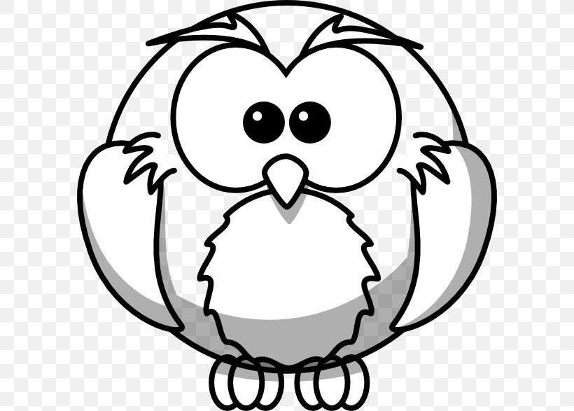 Snowy Owl Drawing Outline Clip Art, PNG, 600x587px, Watercolor, Cartoon, Flower, Frame, Heart Download Free