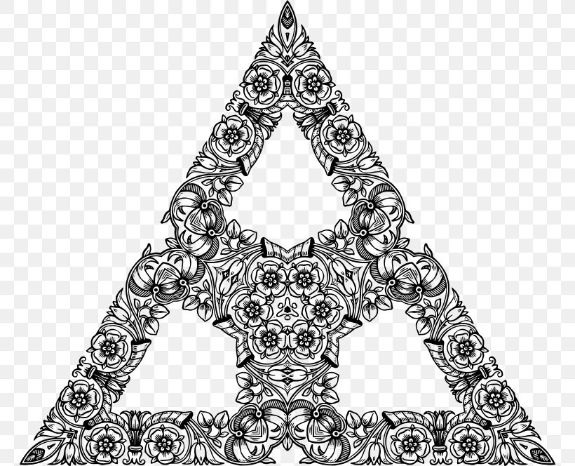Triangle White Font, PNG, 766x664px, Triangle, Area, Black And White, Monochrome, Symmetry Download Free