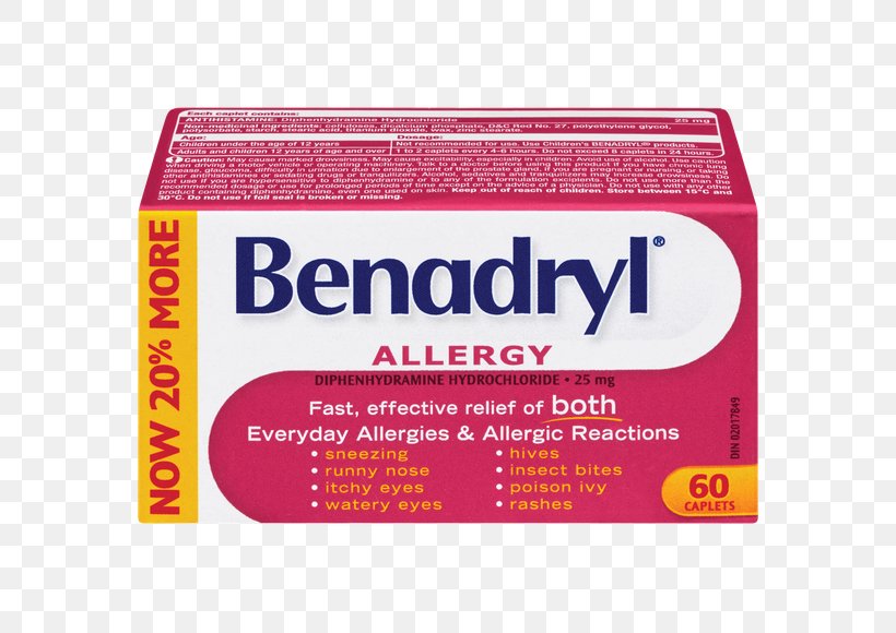 Benadryl Allergy Diphenhydramine Pharmacy Pharmaceutical Drug, PNG, 580x580px, Benadryl, Allergy, Brand, Cetirizine, Common Cold Download Free