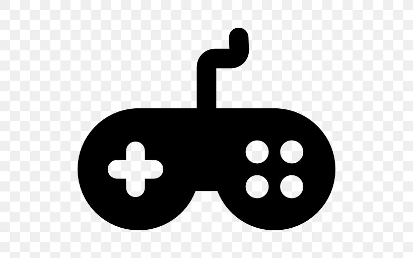 Joystick Video Game Clip Art, PNG, 512x512px, Joystick, Black And White, Console Game, Game Controllers, Gamepad Download Free