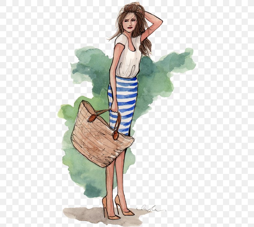 Fashion Illustration Drawing Illustrator, PNG, 449x731px, Watercolor, Cartoon, Flower, Frame, Heart Download Free