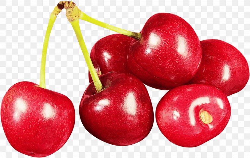 Ice Cream Background, PNG, 2600x1653px, Watercolor, Accessory Fruit, Acerola Family, Barbados Cherry, Berries Download Free
