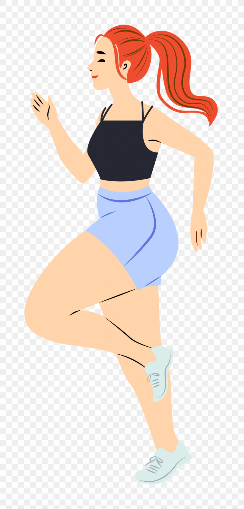 Running Sport Girl, PNG, 1197x2500px, Running, Abdomen, Cartoon M, Exercise, Girl Download Free