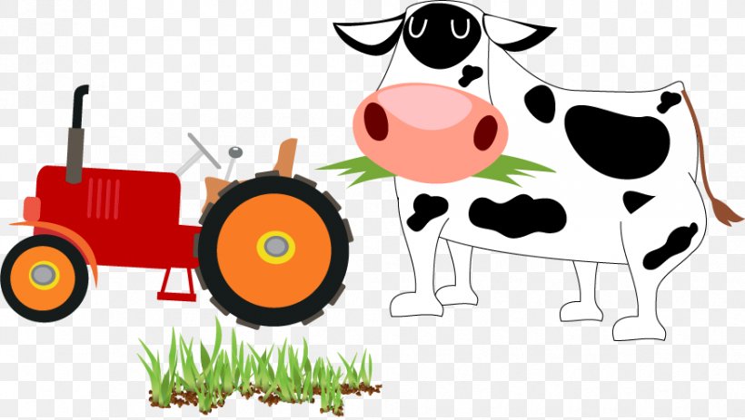 Cartoon Cattle Agriculture Clip Art, PNG, 876x495px, Cartoon, Agriculture, Art, Brand, Cattle Download Free
