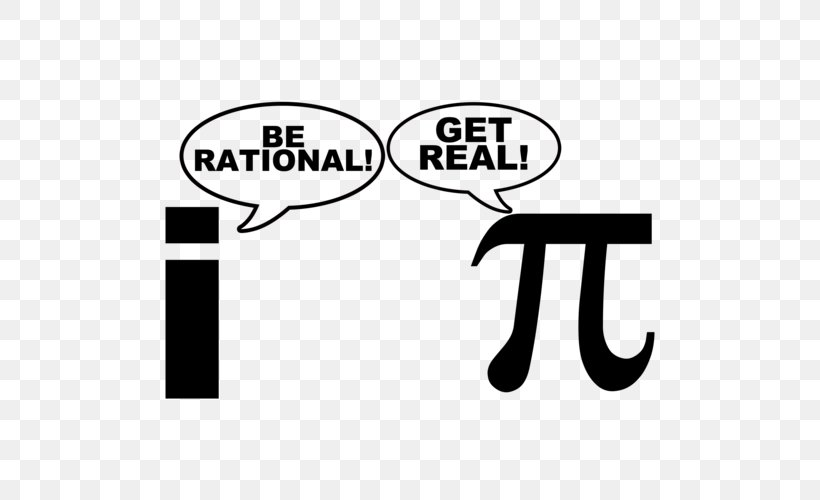 Rational Number T-shirt Real Number Mathematical Joke Pi, PNG, 500x500px, Rational Number, Area, Black, Black And White, Brand Download Free