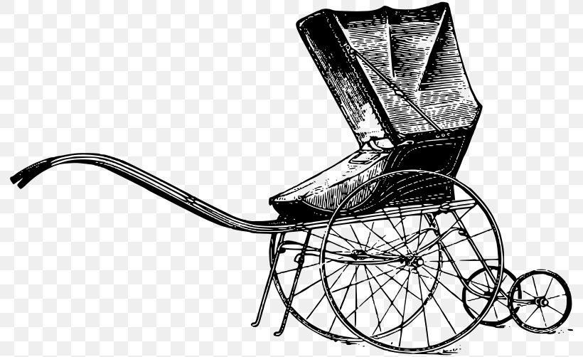 Baby Transport Infant Child Clip Art, PNG, 800x502px, Baby Transport, Baby Carriage, Bassinet, Bicycle Accessory, Black And White Download Free