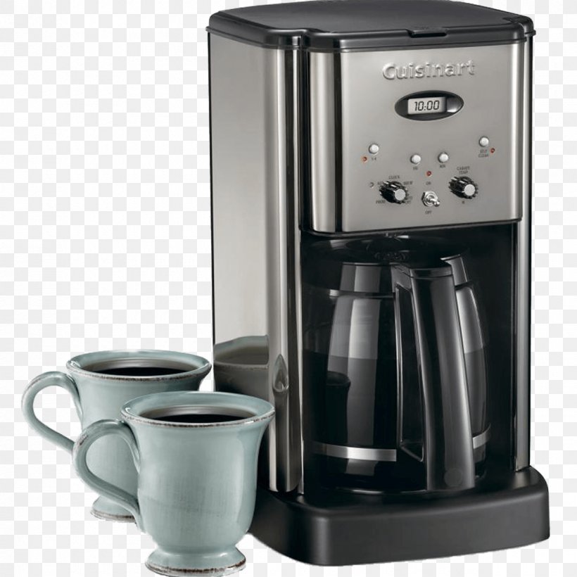 Coffeemaker Cuisinart Brew Central-12 Cup DCC-1200 Cuisinart Brew Central DCC-1200, PNG, 1200x1200px, Coffee, Brewed Coffee, Burr Mill, Carafe, Coffeemaker Download Free
