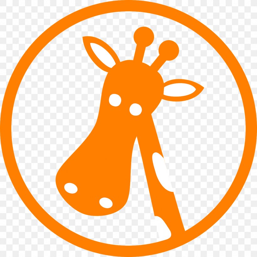 Giraffe Clip Art, PNG, 1280x1280px, Giraffe, Area, Artwork, Logo, Orange Download Free