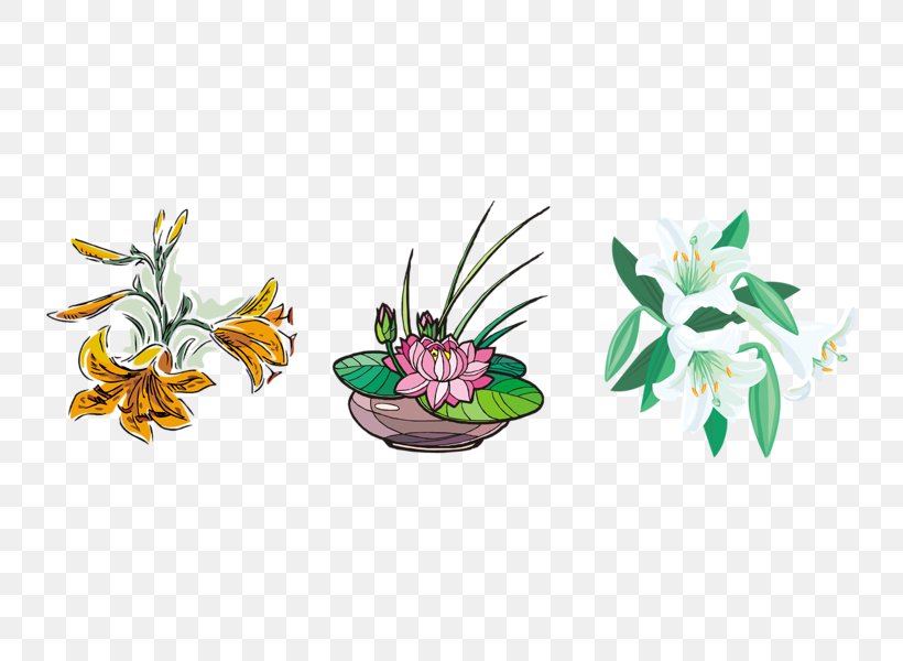 Flower Download Lilium Clip Art, PNG, 736x600px, Flower, Drawing, Flora, Flowering Plant, Flowerpot Download Free