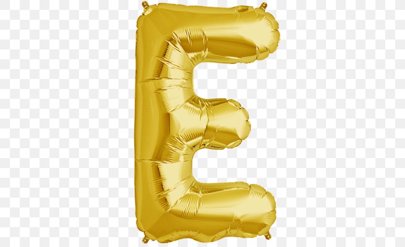 Mylar Balloon Letter Gas Balloon Gold, PNG, 500x500px, Balloon, Alphabet, Anniversary, Birthday, Blue Download Free