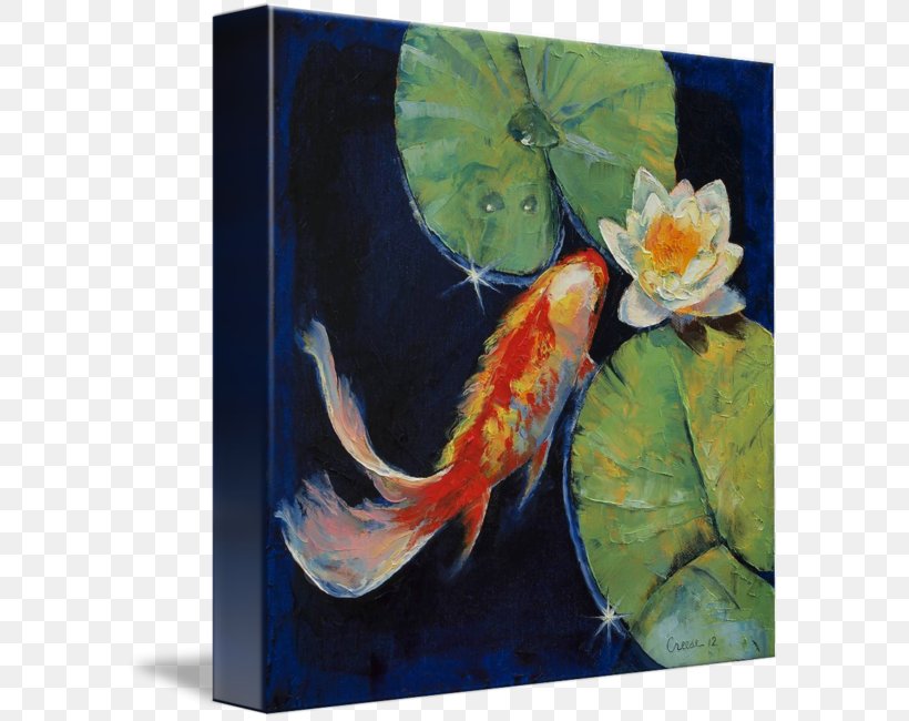 Butterfly Koi Painting Canvas Artist, PNG, 592x650px, Koi, Acrylic Paint, Art, Artist, Artwork Download Free