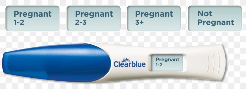 Clearblue Digital Pregnancy Test With Conception Indicator, PNG, 2000x731px, Clearblue, Babycenter, Blue, Brand, Clearblue Pregnancy Tests Download Free