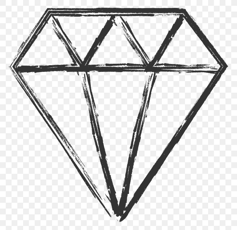 Diamond Drawing Gemstone Industry, PNG, 792x794px, Diamond, Area, Black And White, Company, Doodle Download Free
