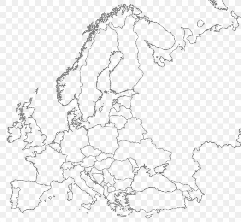 Europe Blank Map World Map Mapa Polityczna, PNG, 2140x1972px, Europe, Area, Artwork, Black And White, Blank Map Download Free