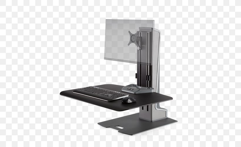 Sit-stand Desk Standing Desk Monitor Mount Innovation, PNG, 500x500px, Sitstand Desk, Computer Monitor Accessory, Computer Monitors, Desk, Electricity Download Free