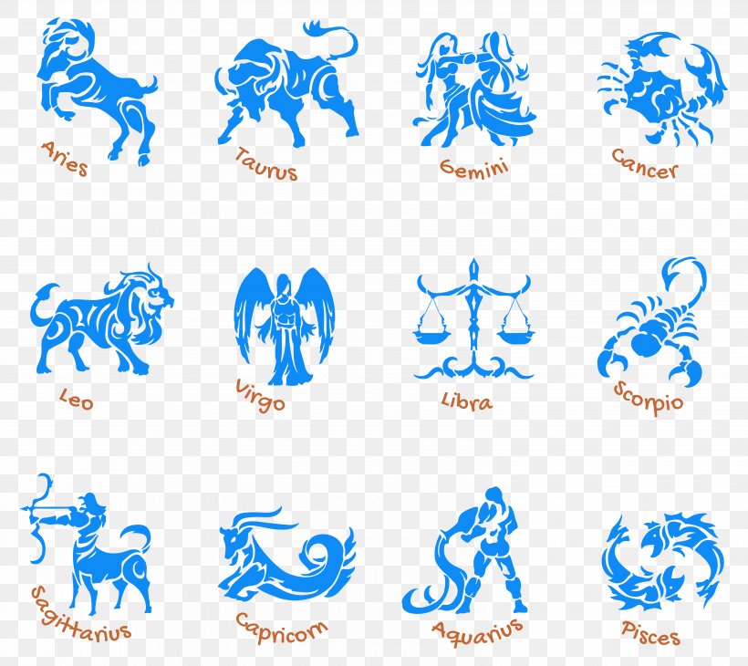 Text Blue Clip Art, PNG, 6298x5611px, Zodiac, Area, Aries, Astrological Sign, Blue Download Free