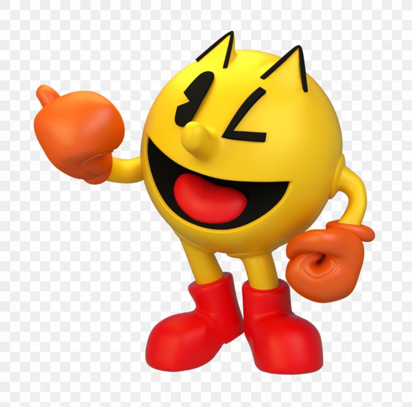 Ms. Pac-Man Super Smash Bros. For Nintendo 3DS And Wii U Super Pac-Man Pac-Man World, PNG, 899x889px, Pacman, Bandai Namco Entertainment, Emoticon, Figurine, Game Download Free