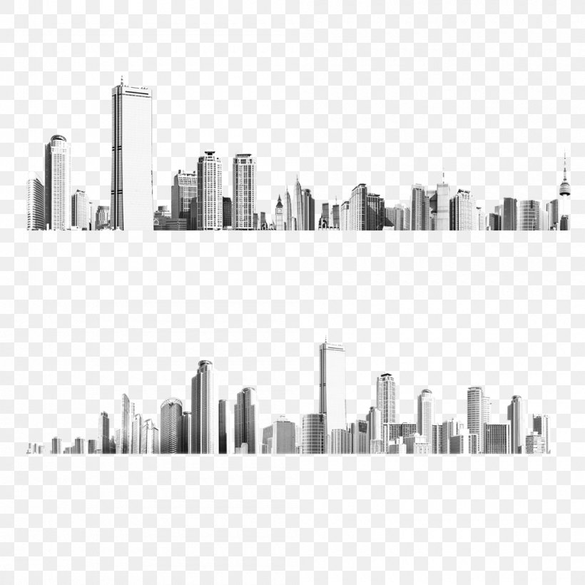 Silhouette Icon, PNG, 1000x1000px, Silhouette, Black And White, City, Computer Network, Horizon Download Free