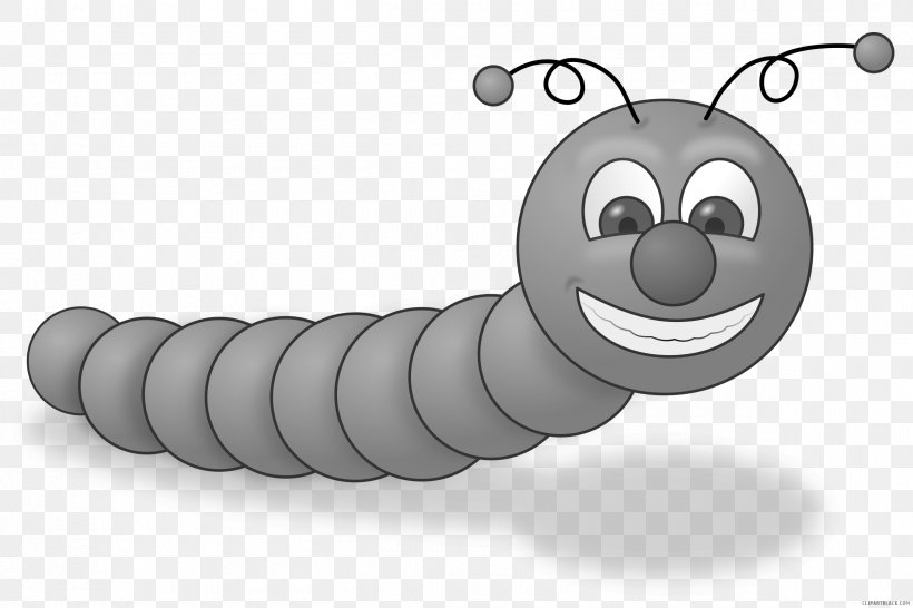 Worm Clip Art Image Free Content, PNG, 2400x1600px, Worm, Black And White, Cartoon, Caterpillar, Drawing Download Free