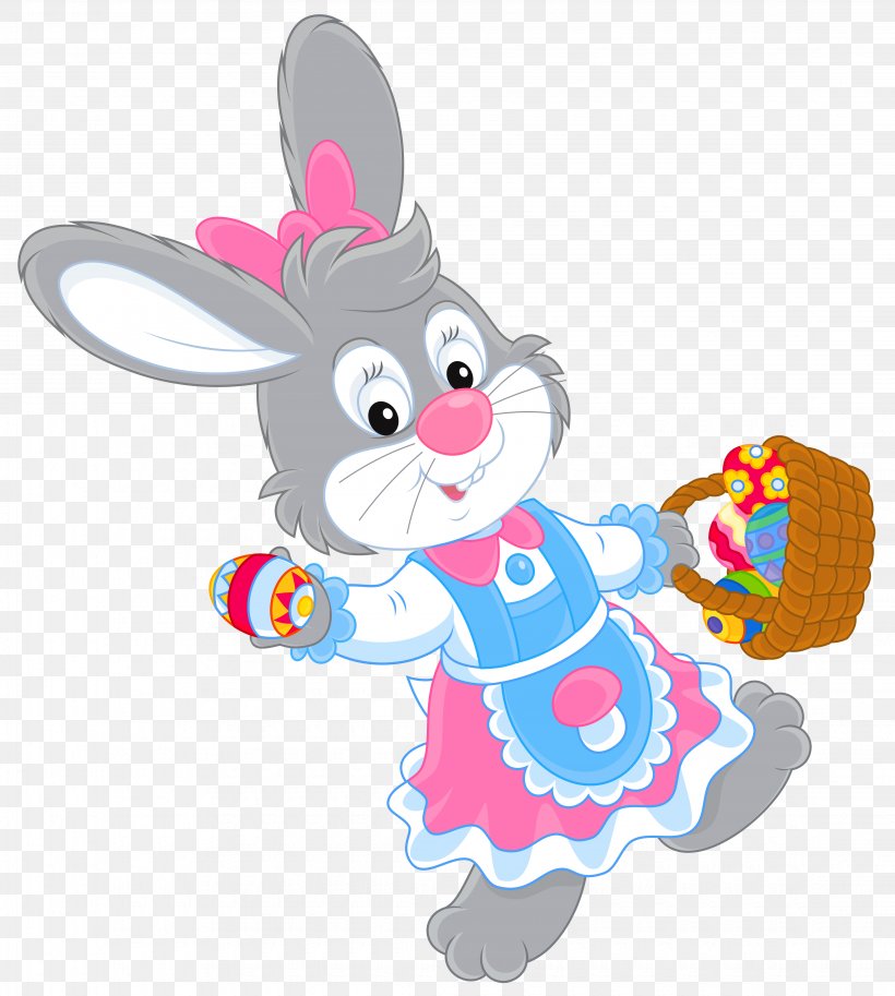 Easter Bunny Easter Egg Clip Art, PNG, 4490x5000px, Easter Bunny, Animal Figure, Art, Baby Toys, Domestic Rabbit Download Free