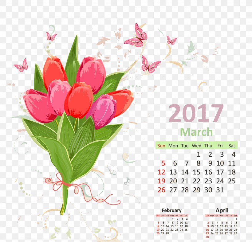 Euclidean Vector Clip Art, PNG, 1100x1058px, Tulip, Artificial Flower, Butterflies And Moths, Calendar, Cut Flowers Download Free