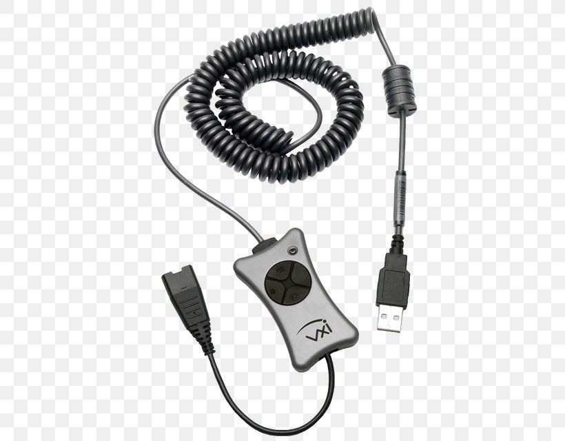 Headset VXi 202926 Telephony X100-V USB Adapter Pwr, PNG, 640x640px, Headset, Adapter, Battery Charger, Cable, Communication Accessory Download Free