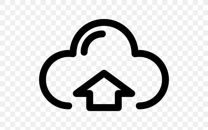 Cloud Storage Cloud Computing User Interface Upload, PNG, 512x512px, Cloud Storage, Area, Black And White, Cloud Computing, Internet Download Free