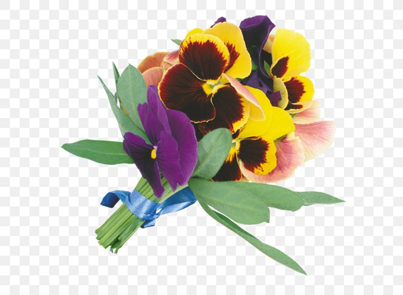 Flower Bouquet Cut Flowers Pansy Clip Art, PNG, 600x600px, Flower Bouquet, Blue, Color, Cut Flowers, Flower Download Free