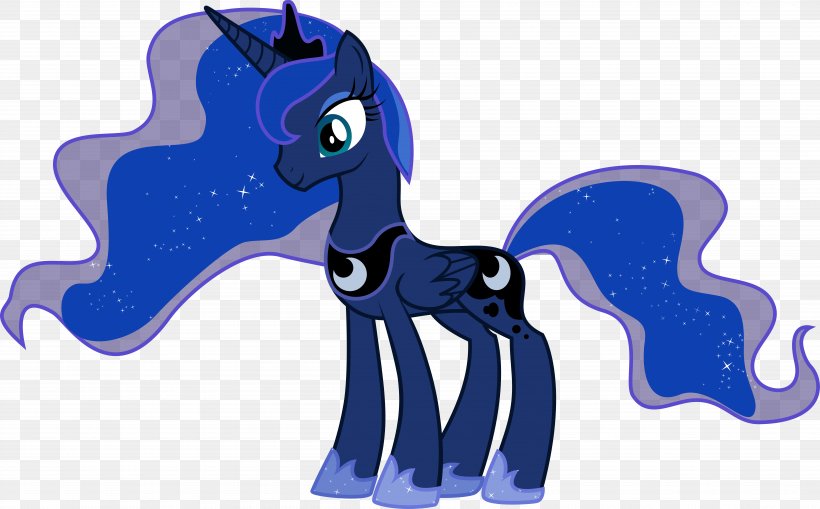 Princess Luna Twilight Sparkle Princess Celestia Pinkie Pie Pony, PNG, 6997x4347px, Princess Luna, Animal Figure, Canterlot, Cartoon, Cobalt Blue Download Free